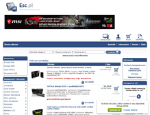 Tablet Screenshot of esc.pl