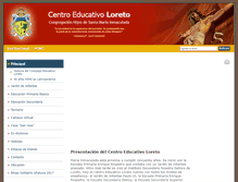 Tablet Screenshot of centroloreto.esc.edu.ar